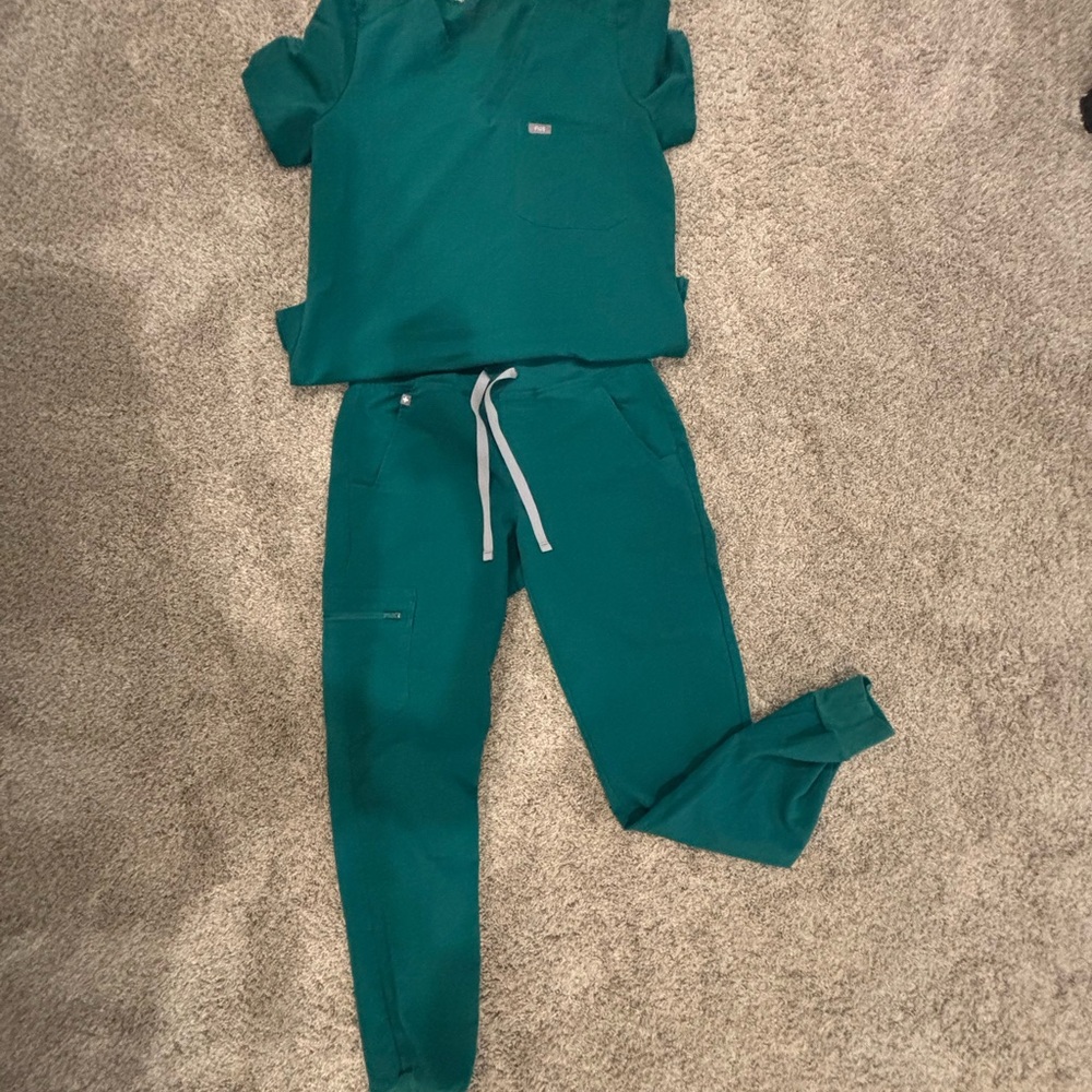 Figs dark green Jogger Set